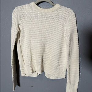 Rag & Bone White‎ Split Back Sweater- XS